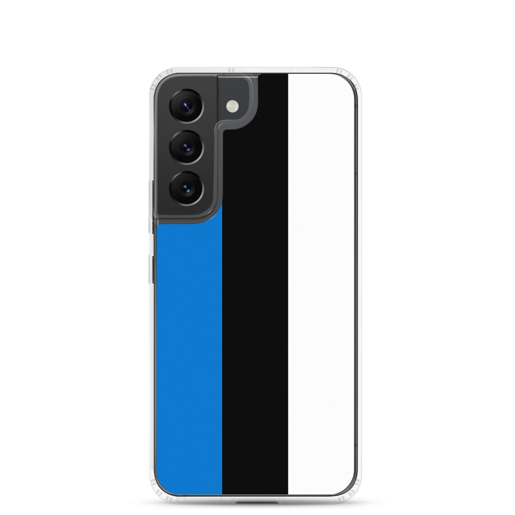 Coque de téléphone avec le drapeau de l'Estonie, en TPU flexible, offrant une protection élégante et durable.