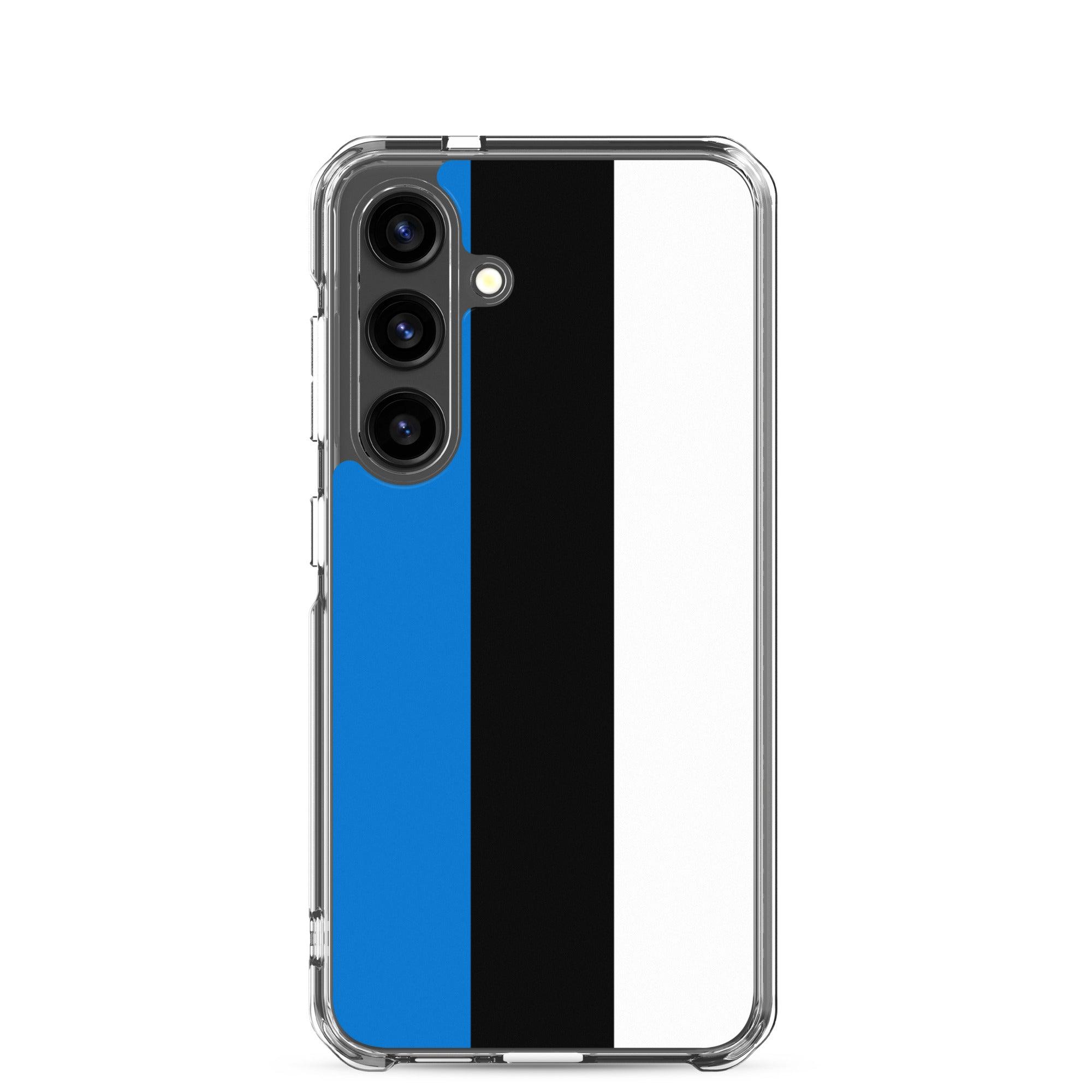 Coque de téléphone avec le drapeau de l'Estonie, en TPU flexible, offrant une protection élégante et durable.