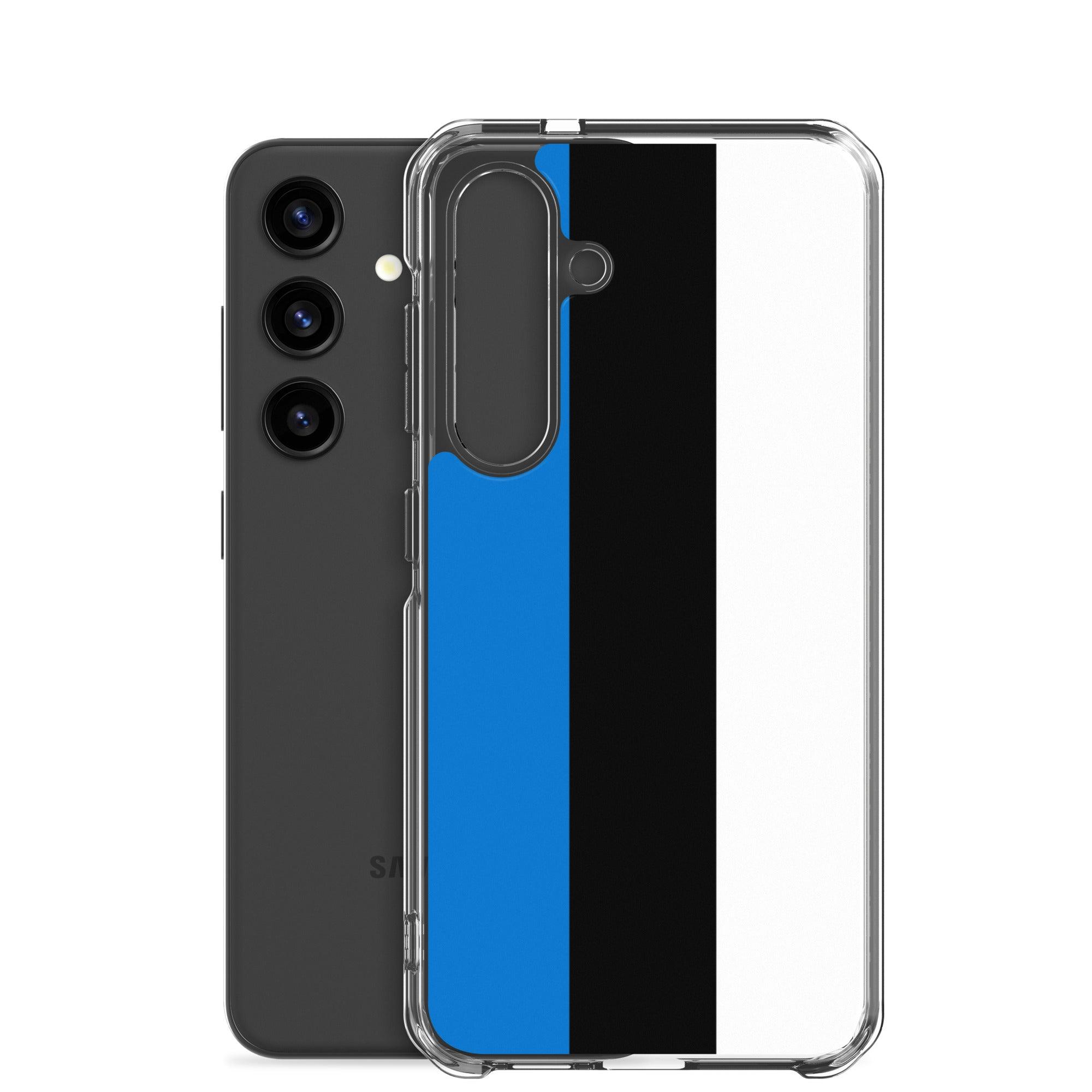 Coque de téléphone avec le drapeau de l'Estonie, en TPU flexible, offrant une protection élégante et durable.