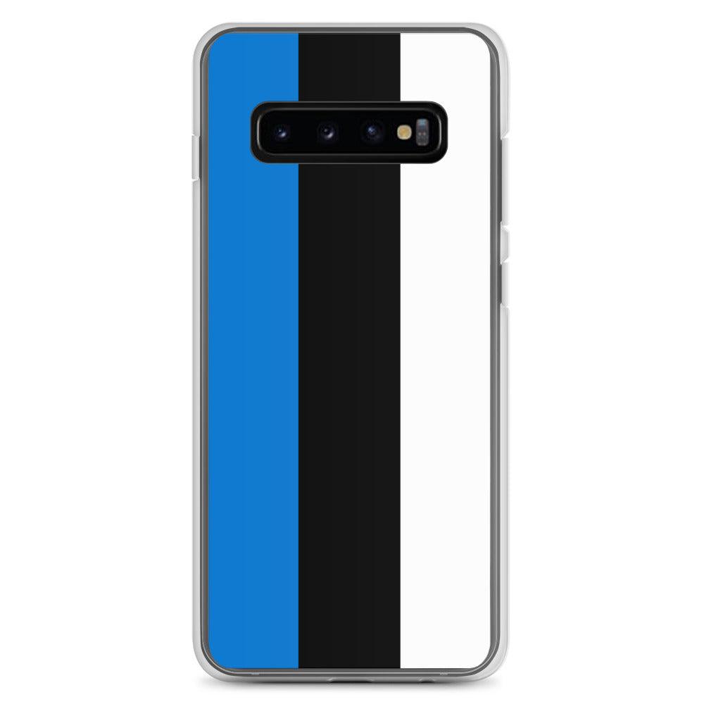 Coque de téléphone avec le drapeau de l'Estonie, en TPU flexible, offrant une protection élégante et durable.