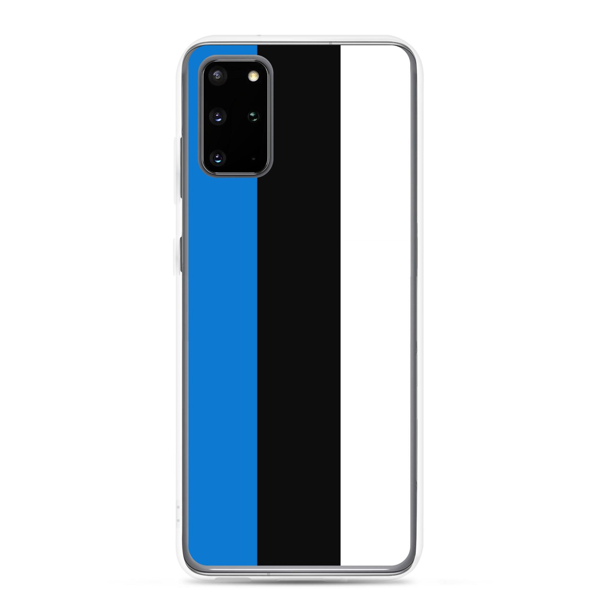 Coque de téléphone avec le drapeau de l'Estonie, en TPU flexible, offrant une protection élégante et durable.