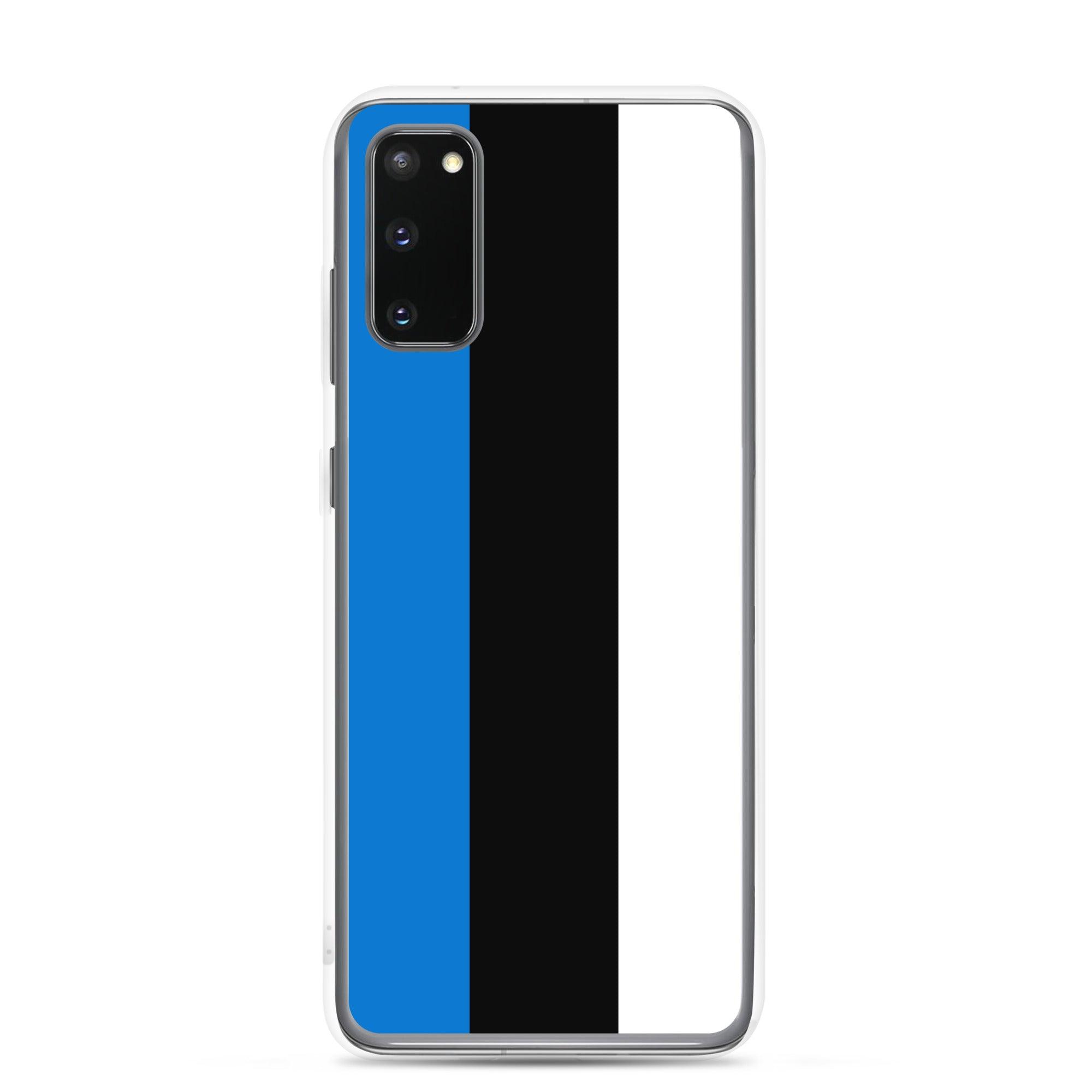 Coque de téléphone avec le drapeau de l'Estonie, en TPU flexible, offrant une protection élégante et durable.