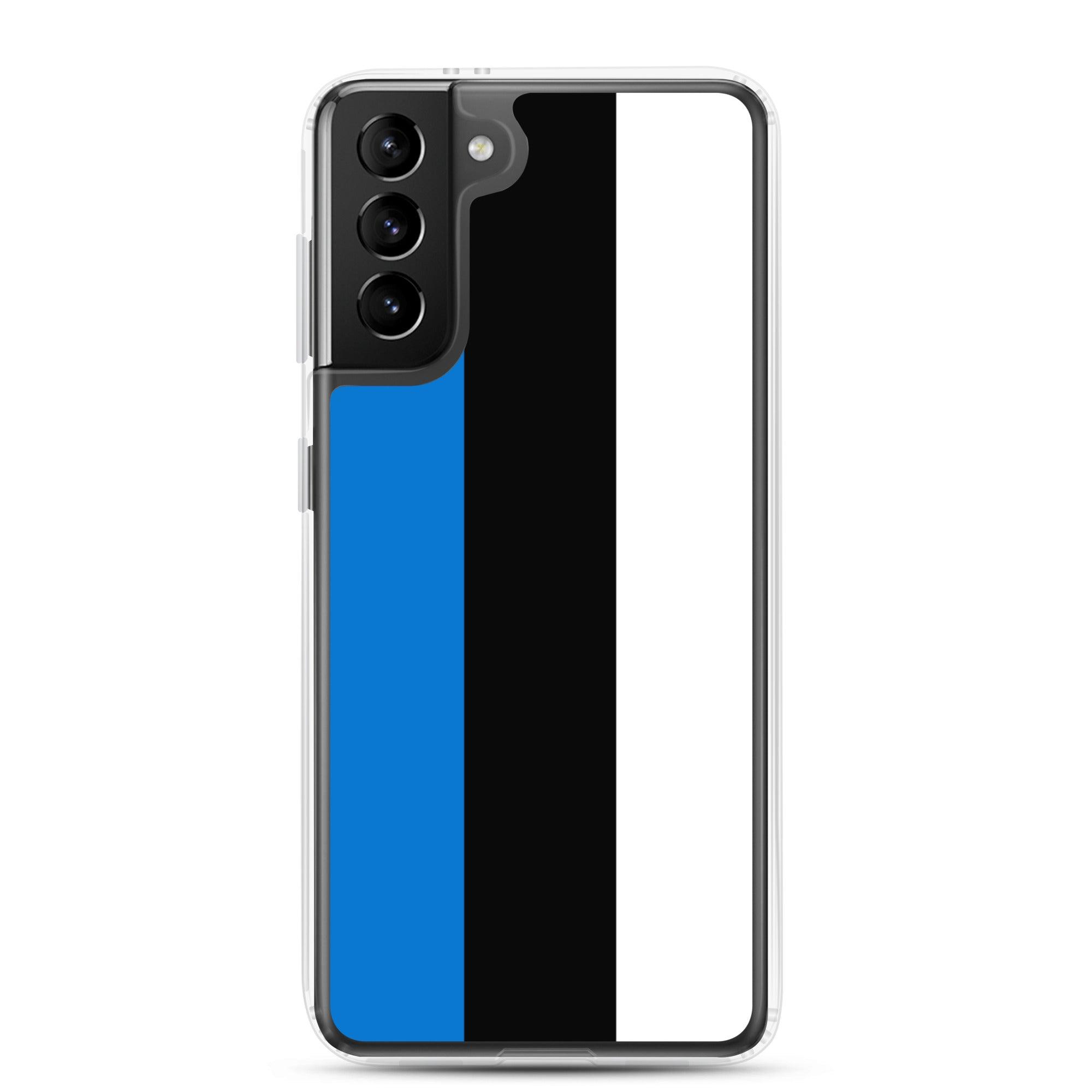 Coque de téléphone avec le drapeau de l'Estonie, en TPU flexible, offrant une protection élégante et durable.