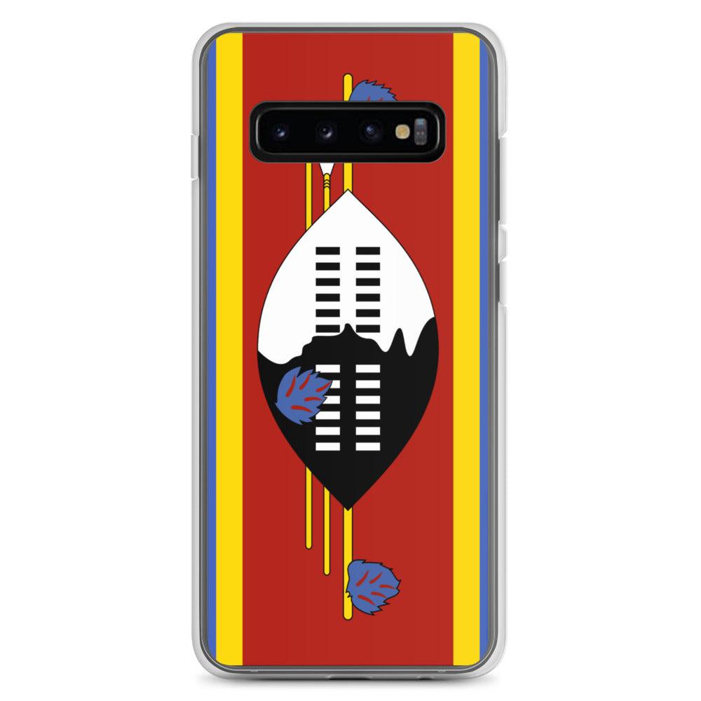 Coque de téléphone avec le drapeau de l'Eswatini, en TPU, offrant protection et style.