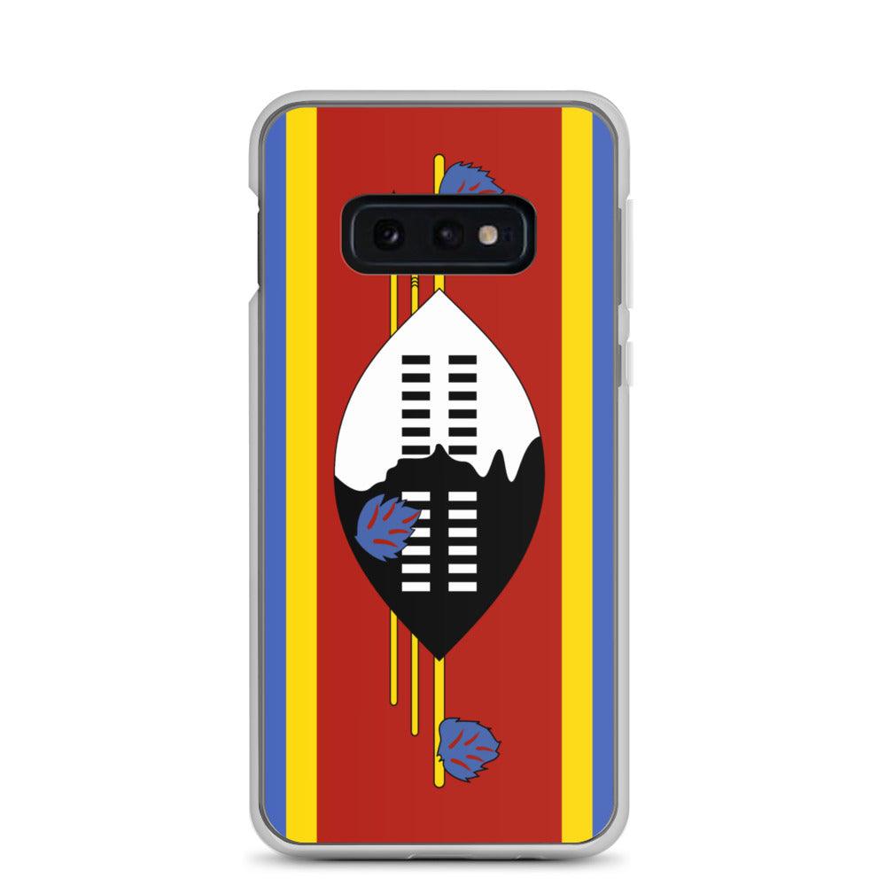 Coque de téléphone avec le drapeau de l'Eswatini, en TPU, offrant protection et style.