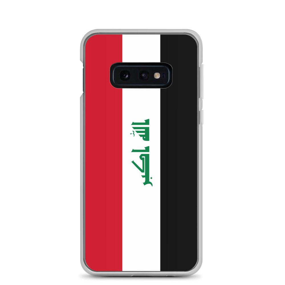 Coque de téléphone avec le drapeau de l'Irak, en TPU, offrant une protection et un design élégant.