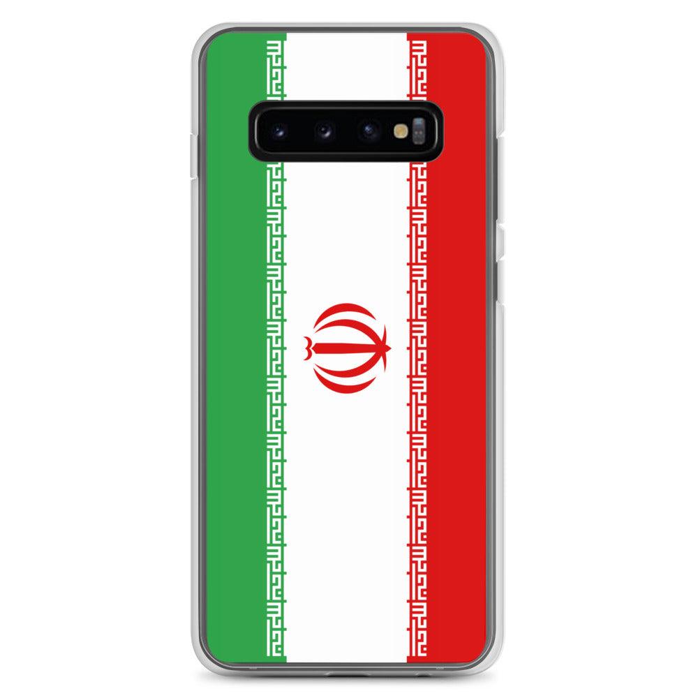 Coque de téléphone avec le drapeau de l'Iran, en TPU, offrant une protection élégante et durable.