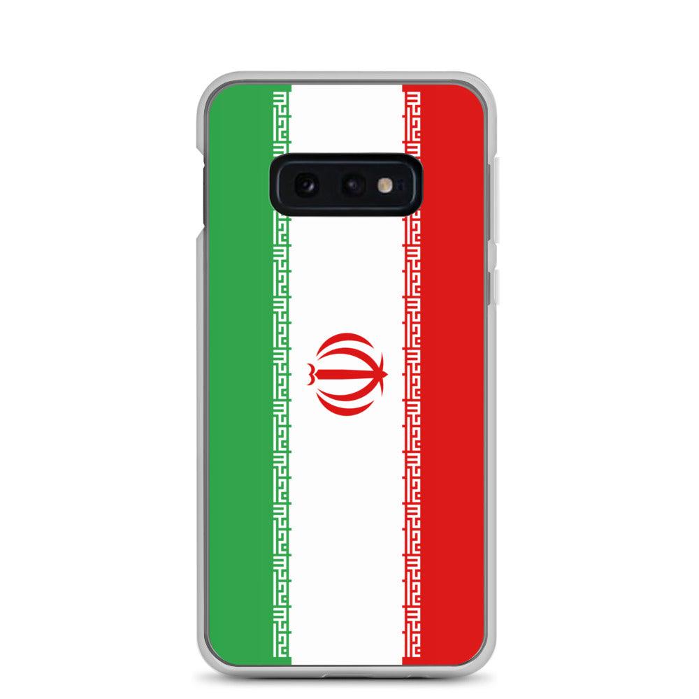 Coque de téléphone avec le drapeau de l'Iran, en TPU, offrant une protection élégante et durable.