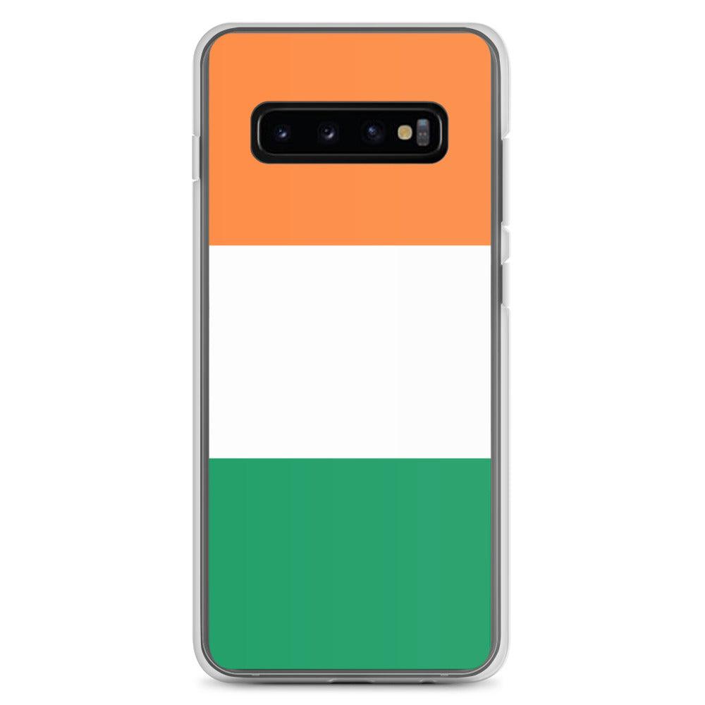 Coque de téléphone avec le drapeau de l'Irlande, en TPU, offrant une protection élégante et durable.