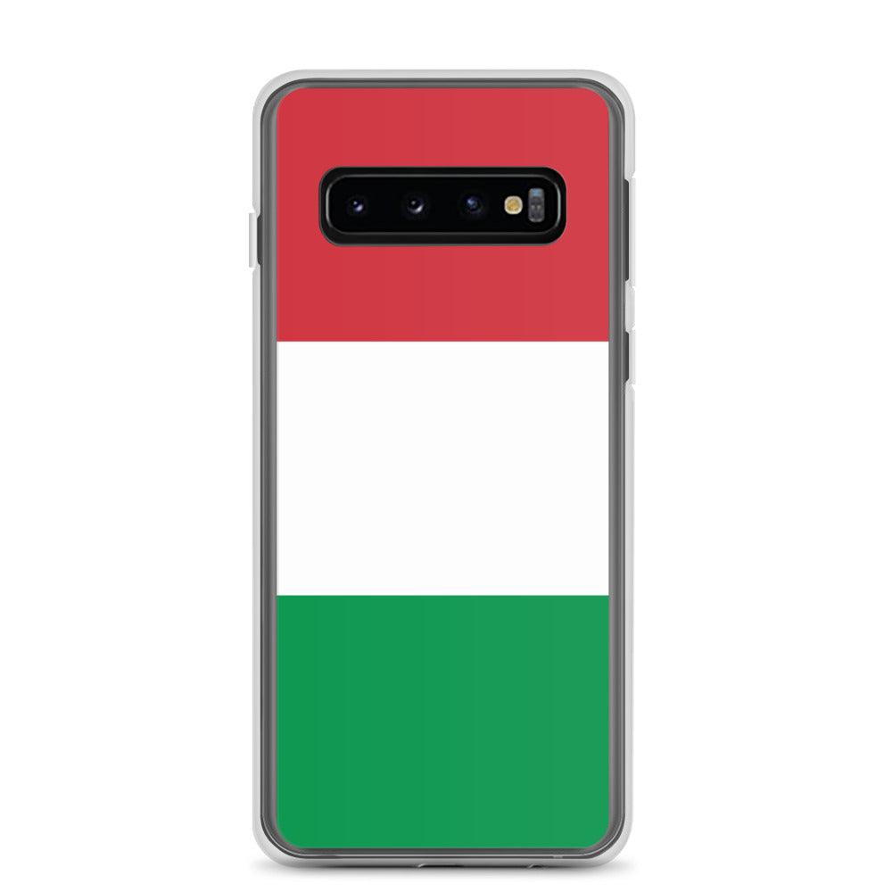 Coque de téléphone avec le drapeau de l'Italie, en TPU, offrant une protection élégante et durable.