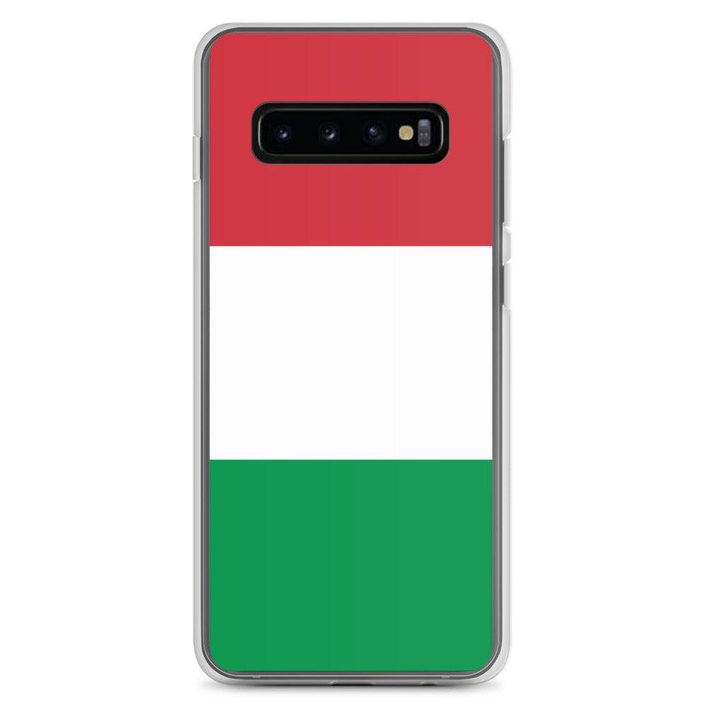 Coque de téléphone avec le drapeau de l'Italie, en TPU, offrant une protection élégante et durable.