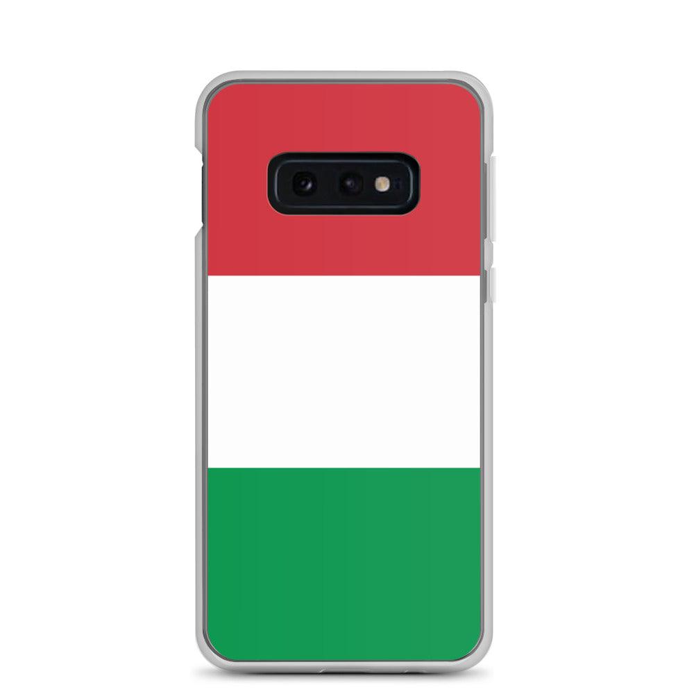 Coque de téléphone avec le drapeau de l'Italie, en TPU, offrant une protection élégante et durable.