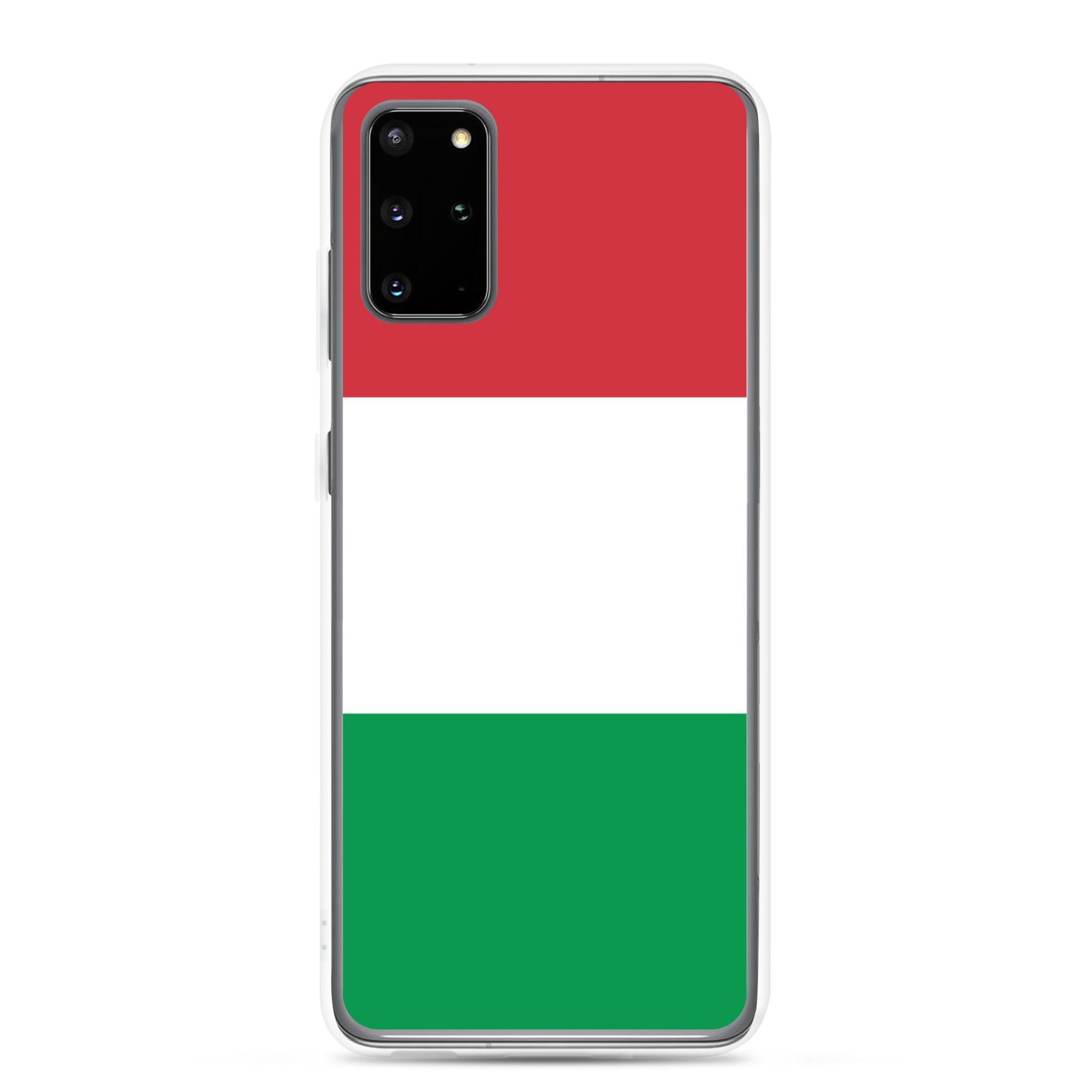 Coque de téléphone avec le drapeau de l'Italie, en TPU, offrant une protection élégante et durable.