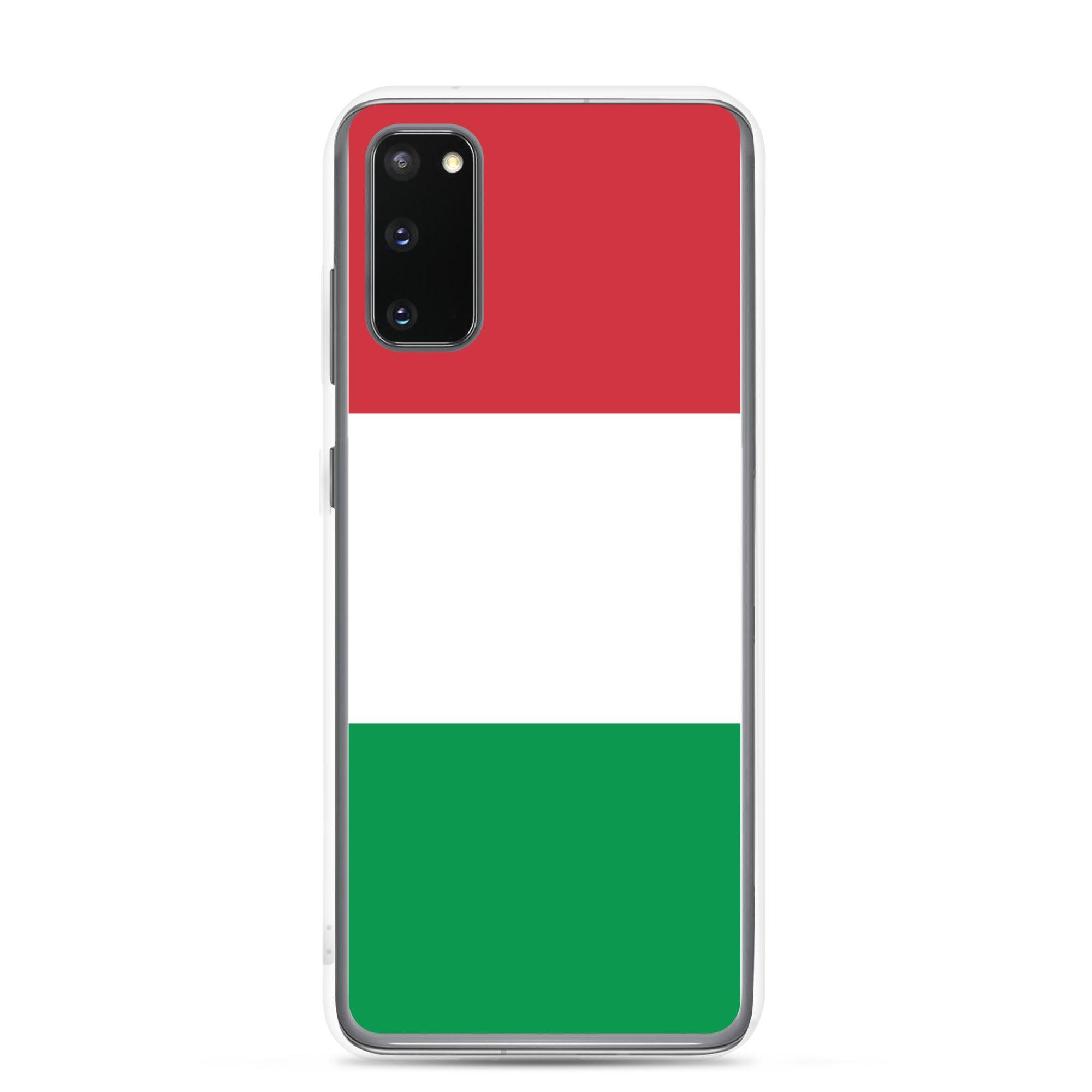 Coque de téléphone avec le drapeau de l'Italie, en TPU, offrant une protection élégante et durable.