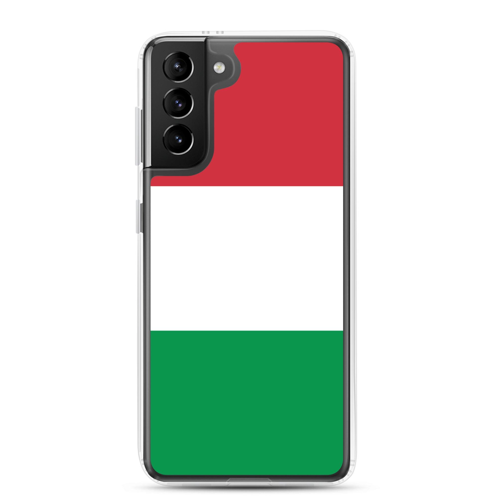 Coque de téléphone avec le drapeau de l'Italie, en TPU, offrant une protection élégante et durable.