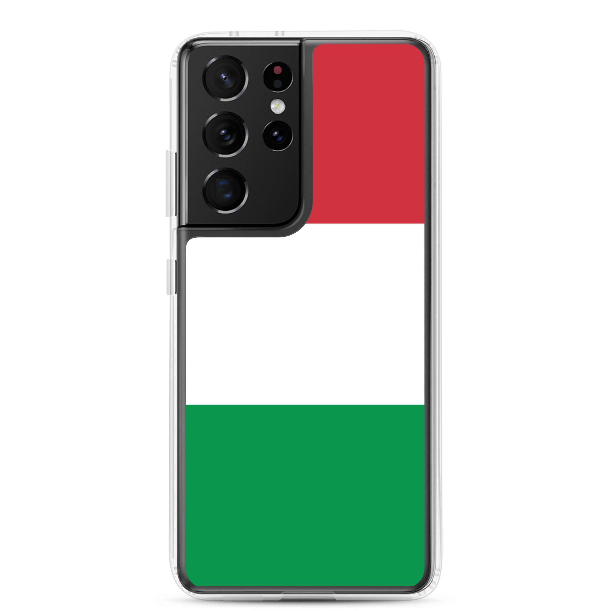 Coque de téléphone avec le drapeau de l'Italie, en TPU, offrant une protection élégante et durable.