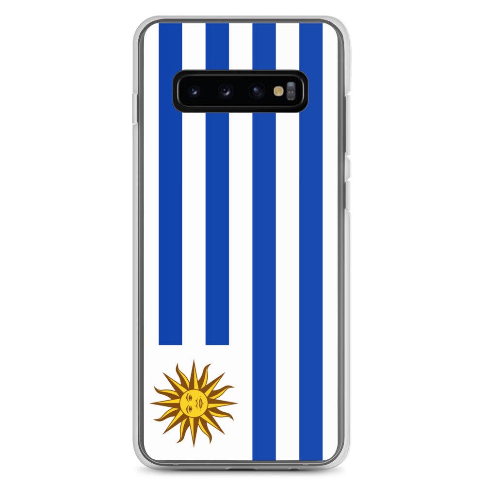 Coque de téléphone avec le drapeau de l'Uruguay, en TPU, offrant une protection élégante et durable.