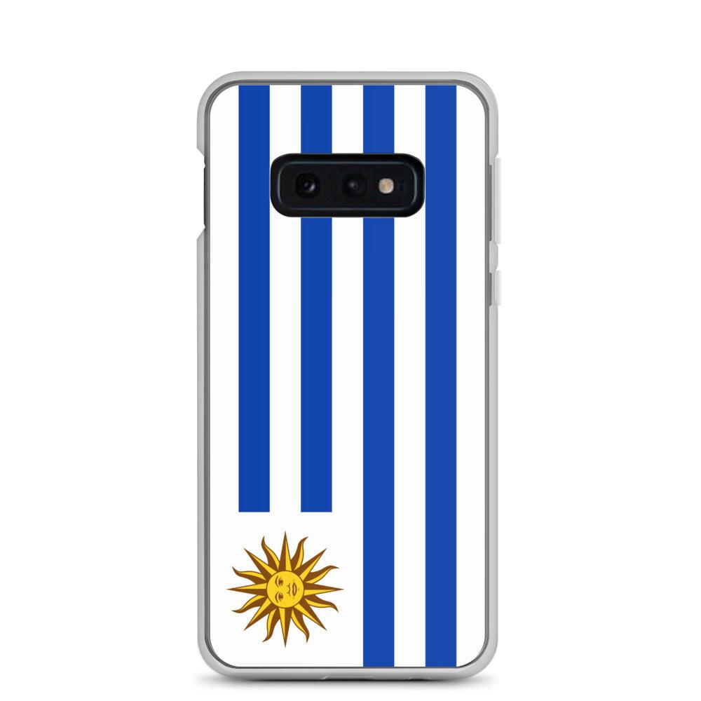 Coque de téléphone avec le drapeau de l'Uruguay, en TPU, offrant une protection élégante et durable.