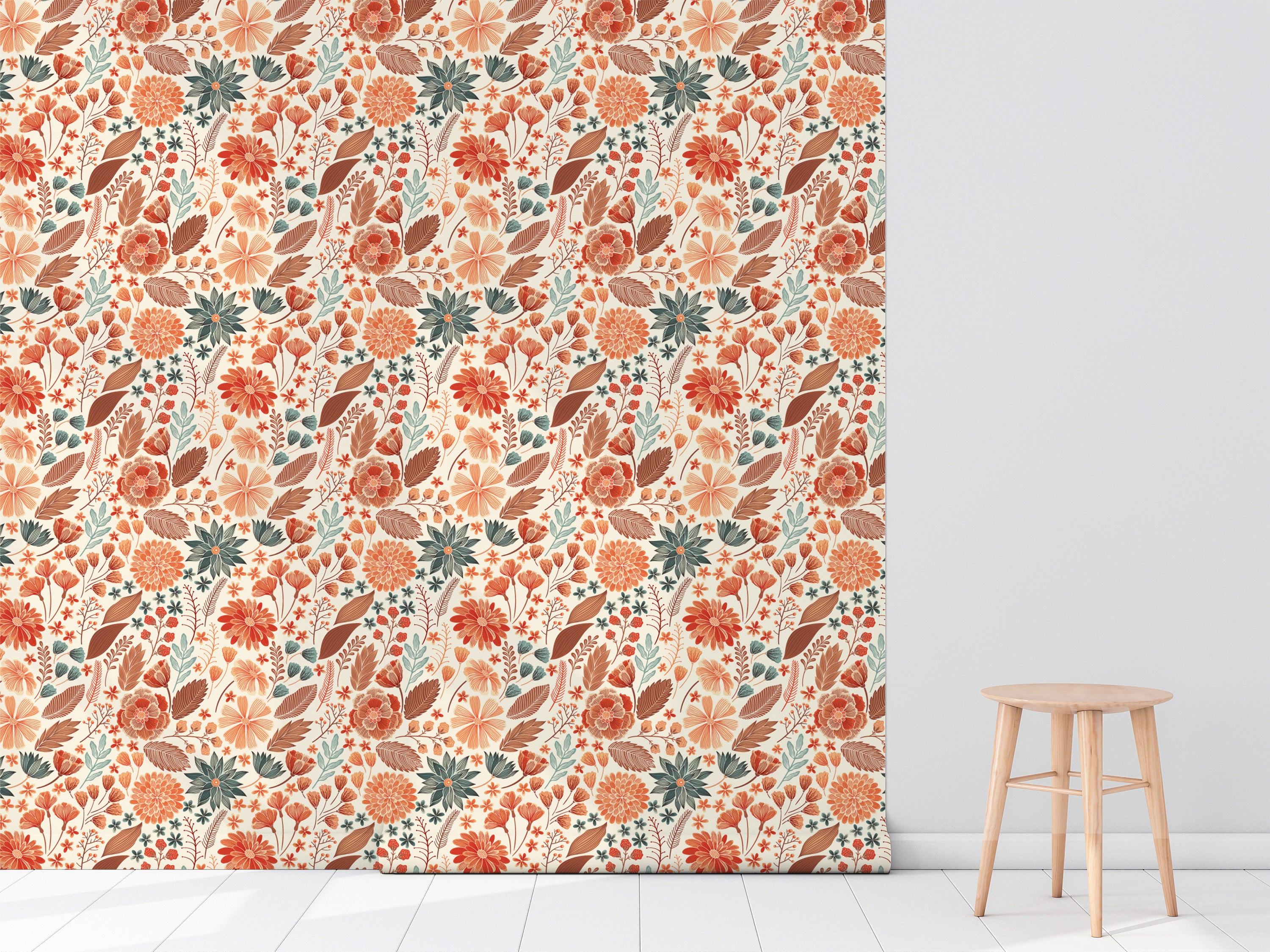 Cornucopia Wallpaper featuring vibrant colors and modern design, perfect for home decor.