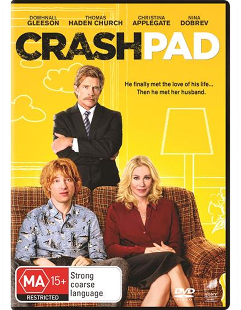 Cover of Crash Pad DVD featuring a romantic scene between the main characters.