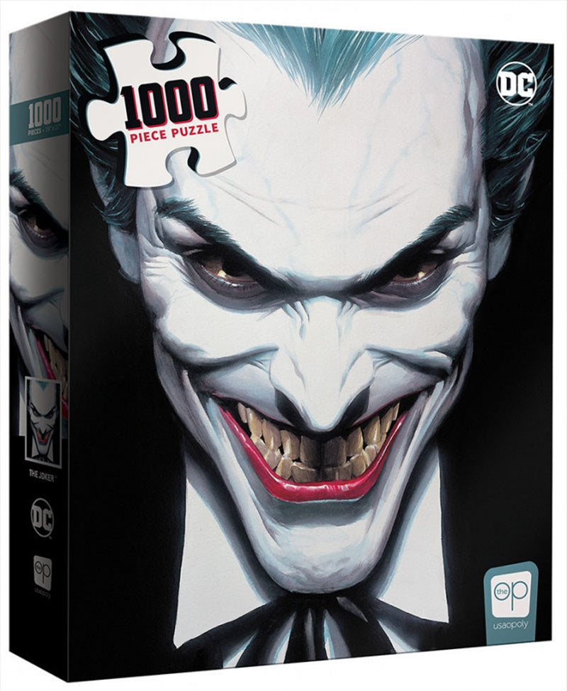 Crown Prince Of Crime 1000 Piece Puzzle featuring The Joker from DC Comics, showcasing vibrant colors and intricate details.