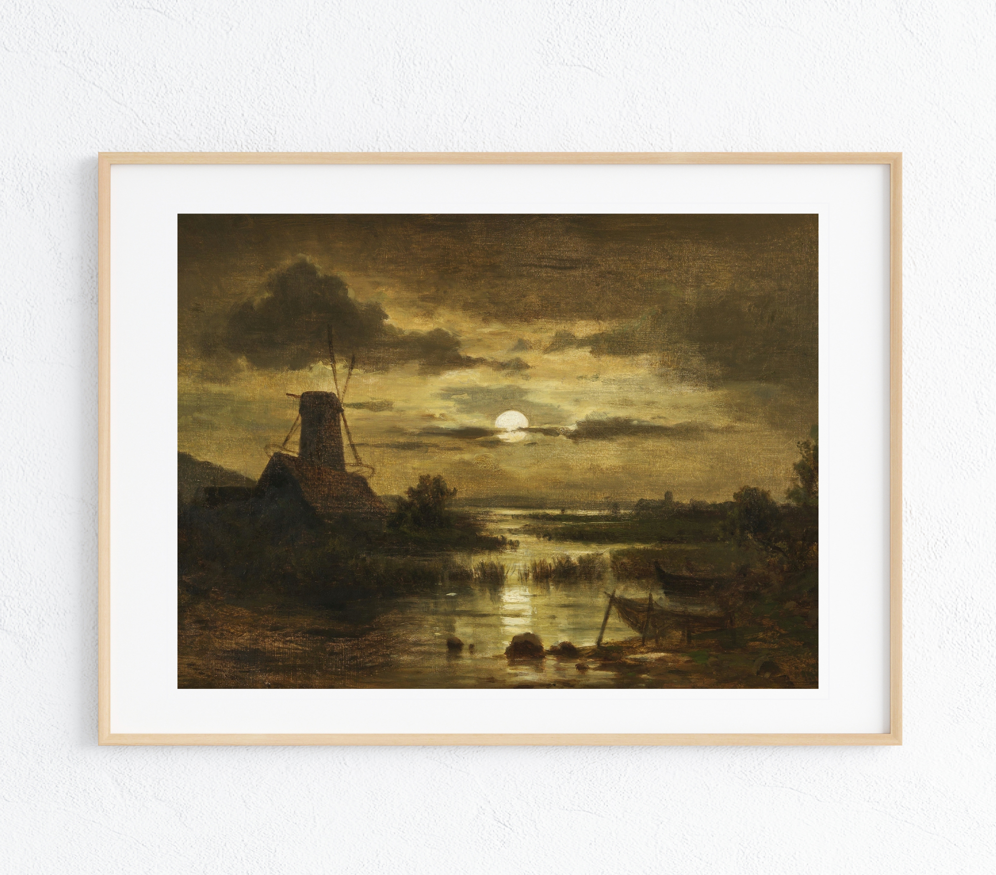 Czech Sunset Art Print showcasing a vibrant landscape with rich colors and textures on museum-grade canvas.