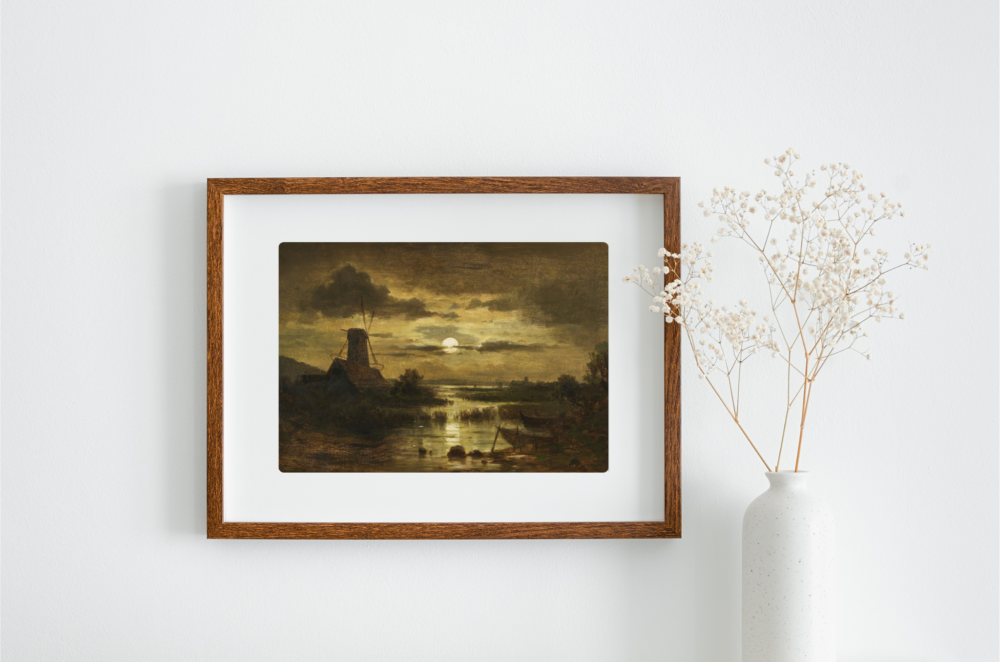 Czech Sunset Art Print showcasing a vibrant landscape with rich colors and textures on museum-grade canvas.