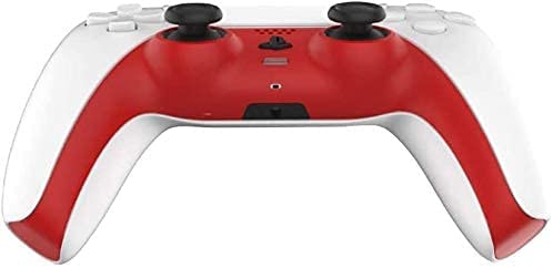 Decorative red strip designed for PS5 DualSense Controller, showcasing vibrant color and precise cutouts for buttons.