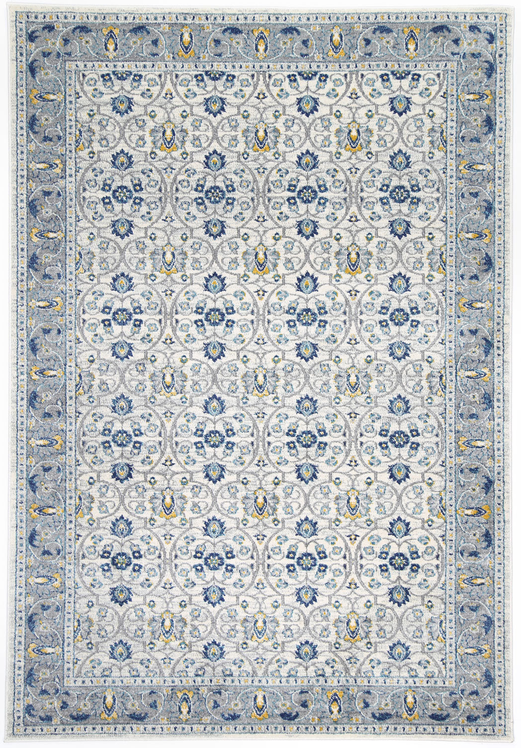 Delicate Blue Green Oriental Rug measuring 240x330 cm with a chic medallion pattern and distressed design, perfect for enhancing home decor.