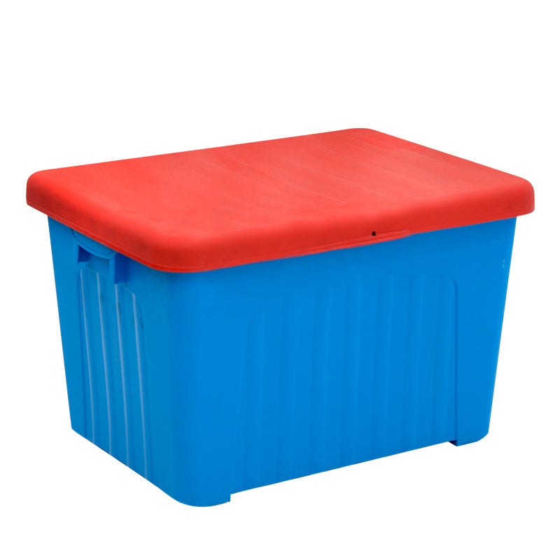 LEA Blue-Red Deposit Box made of durable polypropylene, dimensions 80x58x51 cm, ideal for home storage.