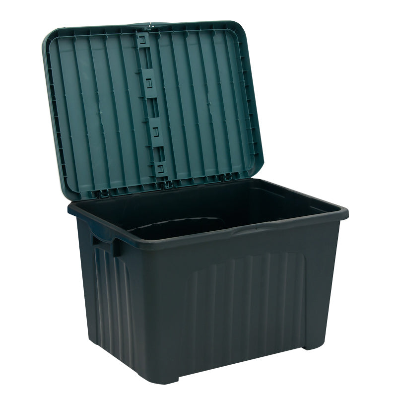 LEA Green Depozit Box made of durable polypropylene, measuring 80x58x51 cm, ideal for stylish home storage.