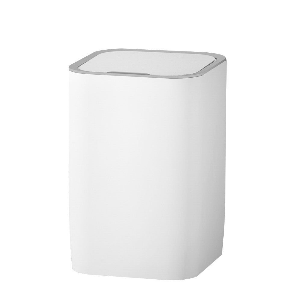 Devanti Sensor Bin in white, showcasing its sleek design and motion sensor feature for hands-free operation.