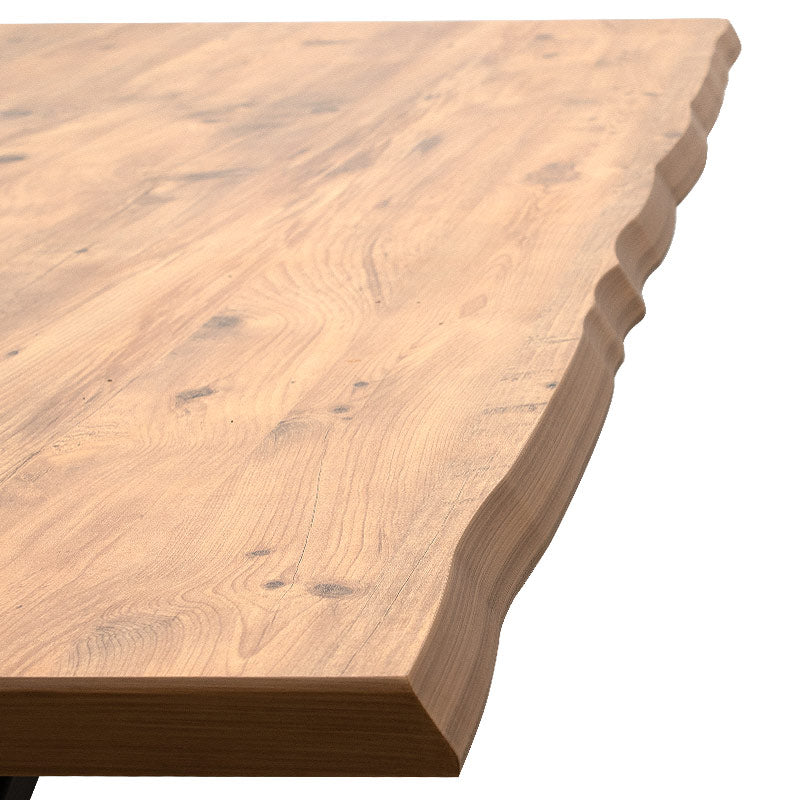 LUIGI Dining Table featuring MDF and metallic acacia finish, dimensions 160x80x75 cm, ideal for home and business use.