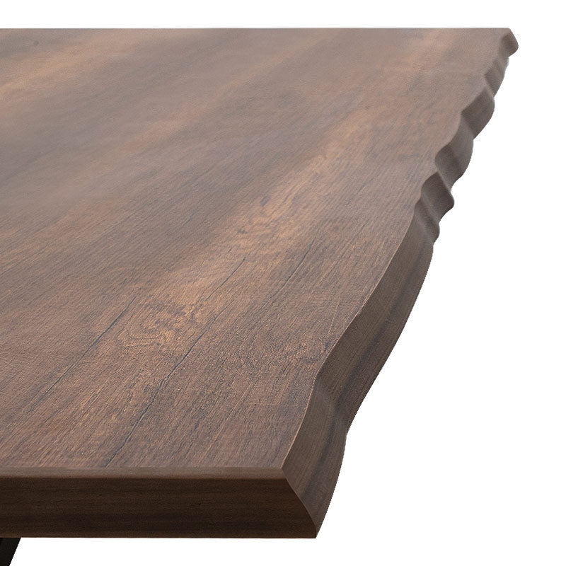 MASSIMO Dining Table in walnut finish, showcasing its sleek design and sturdy construction.