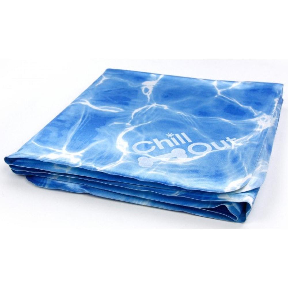 Dog Cooling Mat featuring a special cooling gel inner lining, designed for pets to stay cool during hot weather.