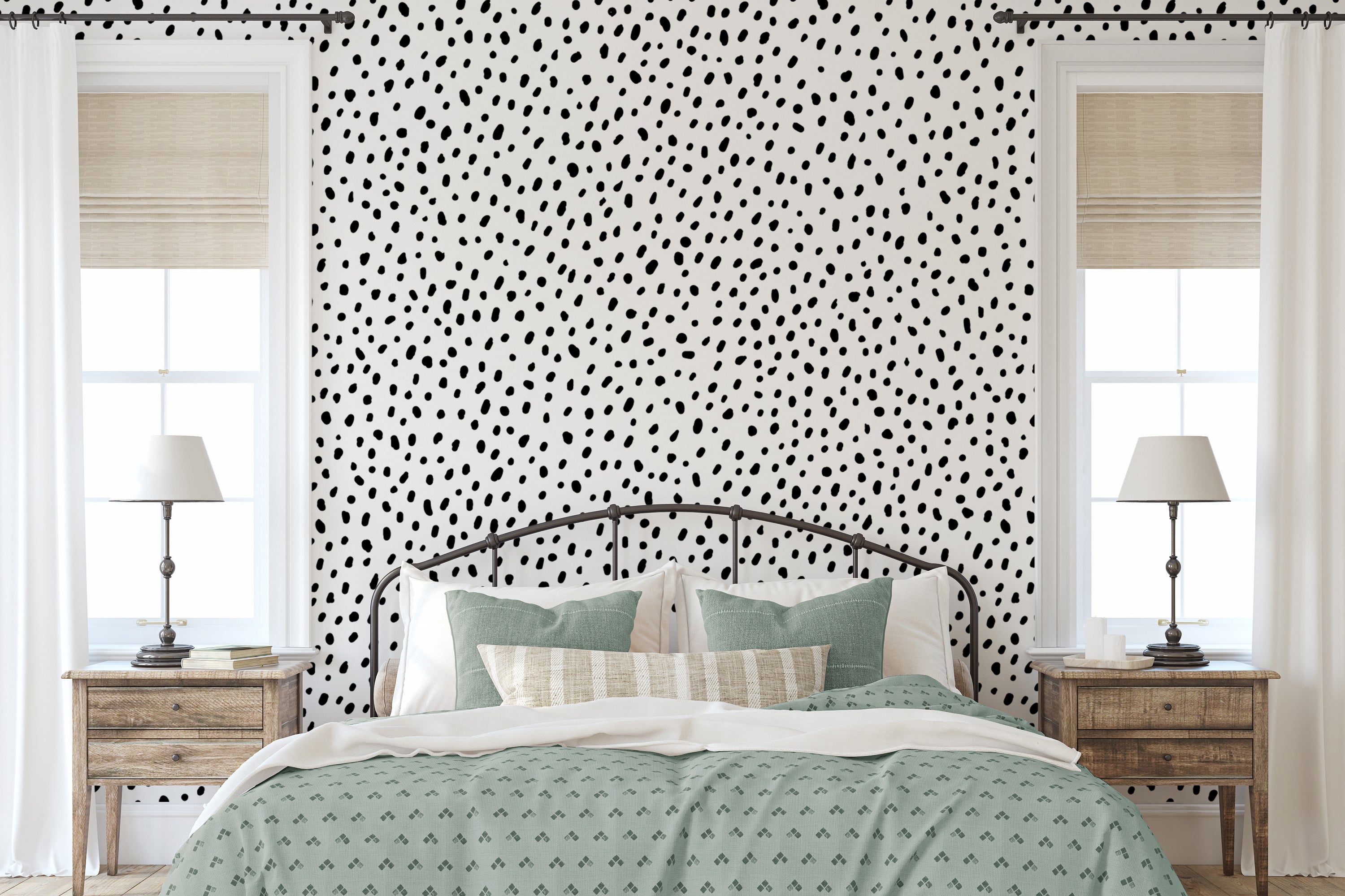 Dottie Wallpaper featuring a modern design with vibrant colors and patterns, perfect for home decor.