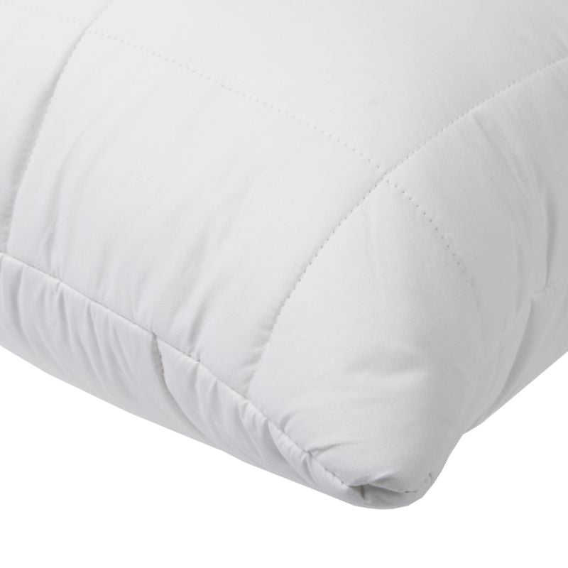 Dreamaker Australian Superwash Surround Pillow with bamboo cover and plush filling, showcasing its luxurious design and comfort.