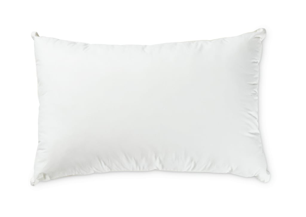 Dreamaker Organic Cotton Covered Pillow with Repreve, featuring a soft organic cotton sateen cover and plush recycled fibre filling.