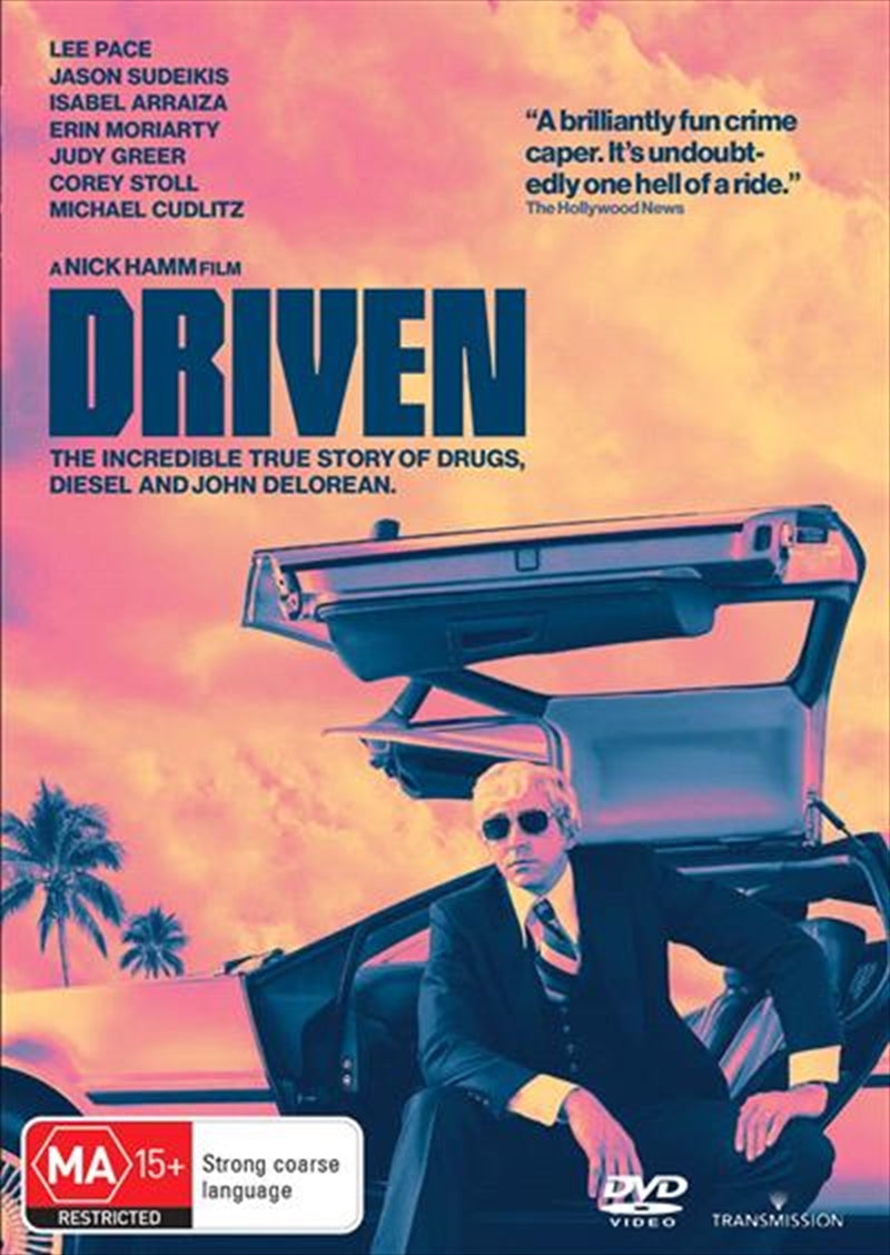 Driven DVD cover featuring a cab driver and a mysterious passenger in a dark city setting.