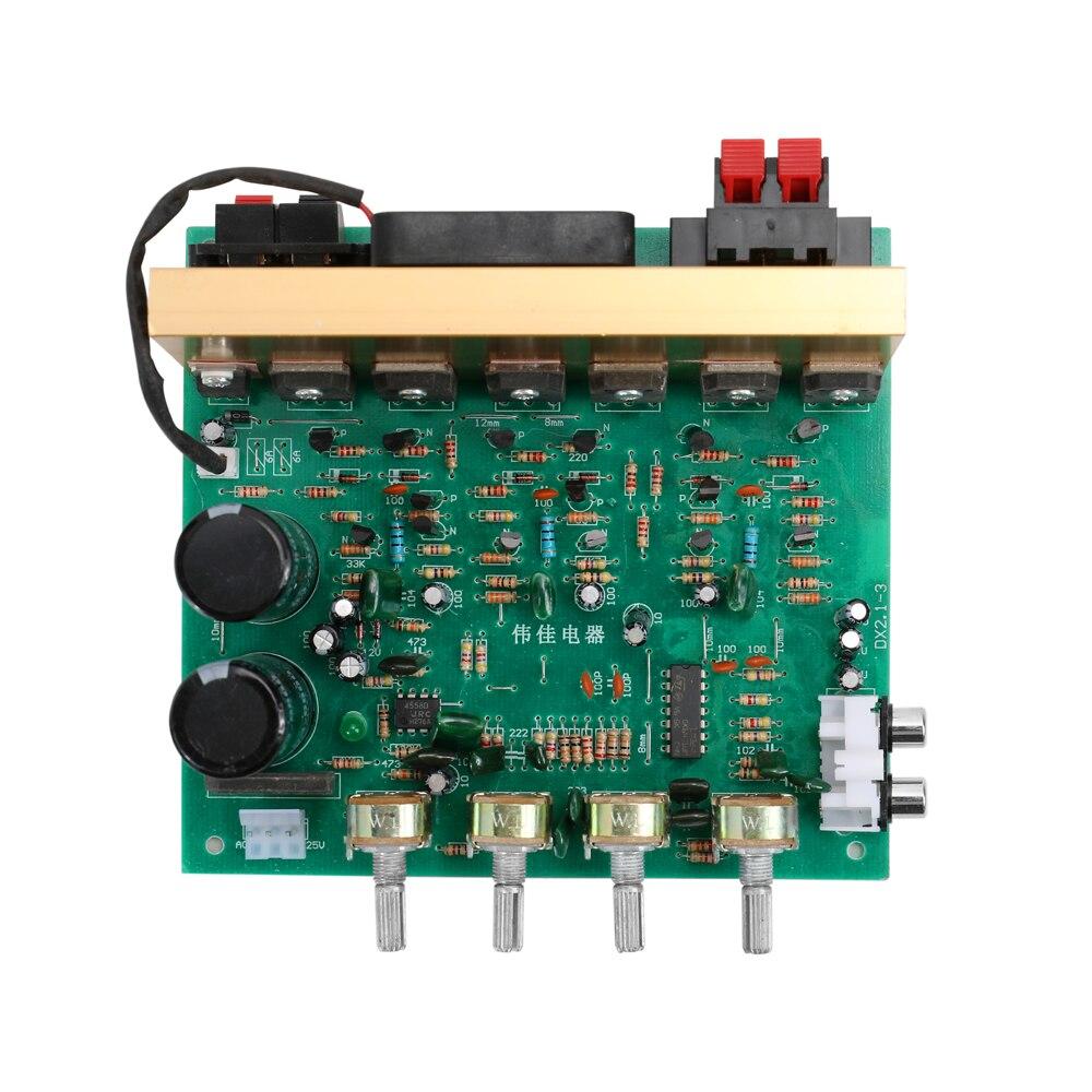 DX-2.1 Large Power Audio Amplifier Board designed for high power subwoofers, featuring robust components for enhanced audio performance.