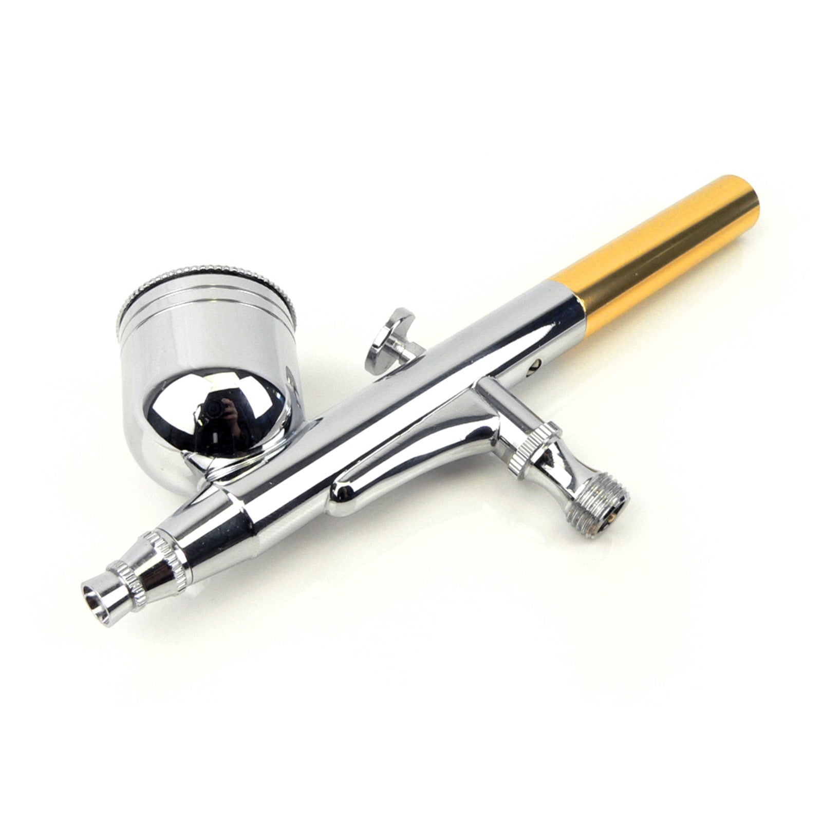 Dynamic Power Air Brush Spray Gun Dual Action Kit with 0.3mm nozzle, showcasing its dual action trigger and gravity feed design.