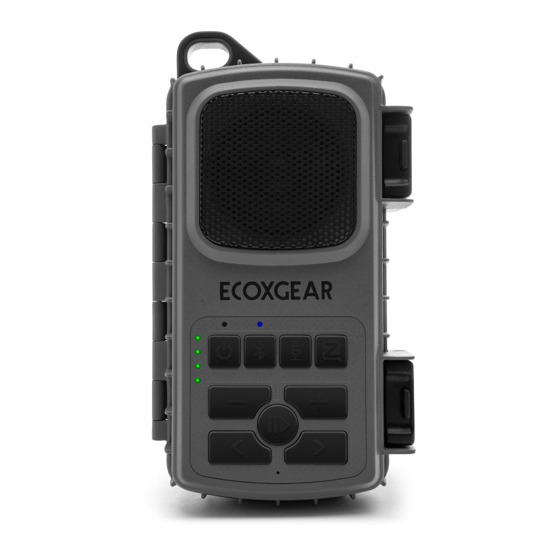 ECOXGEAR EcoExtreme 2 Grey portable speaker with rugged design, perfect for outdoor adventures.