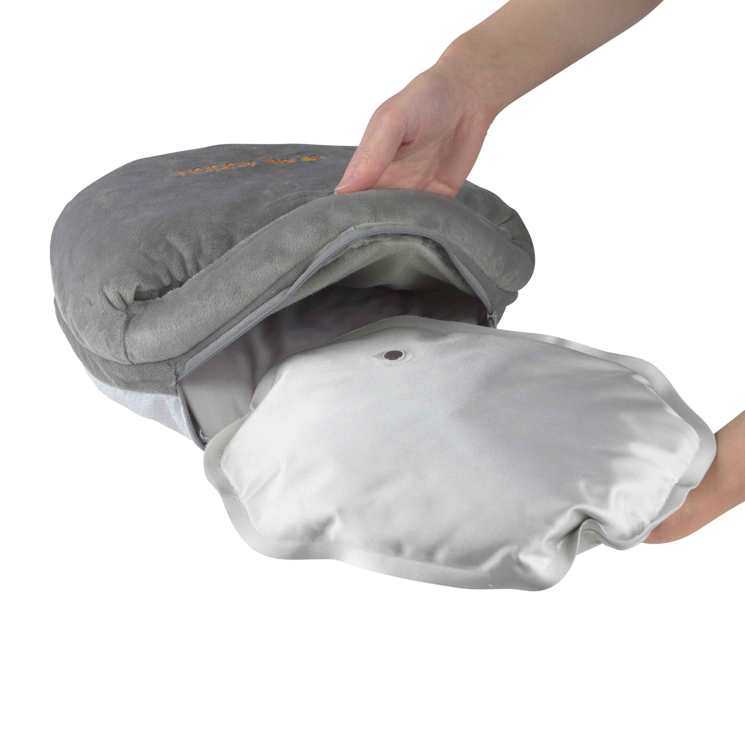 Electric Foot Warmer with soft fleece cover and non-skid bottom, designed for comfort and warmth.