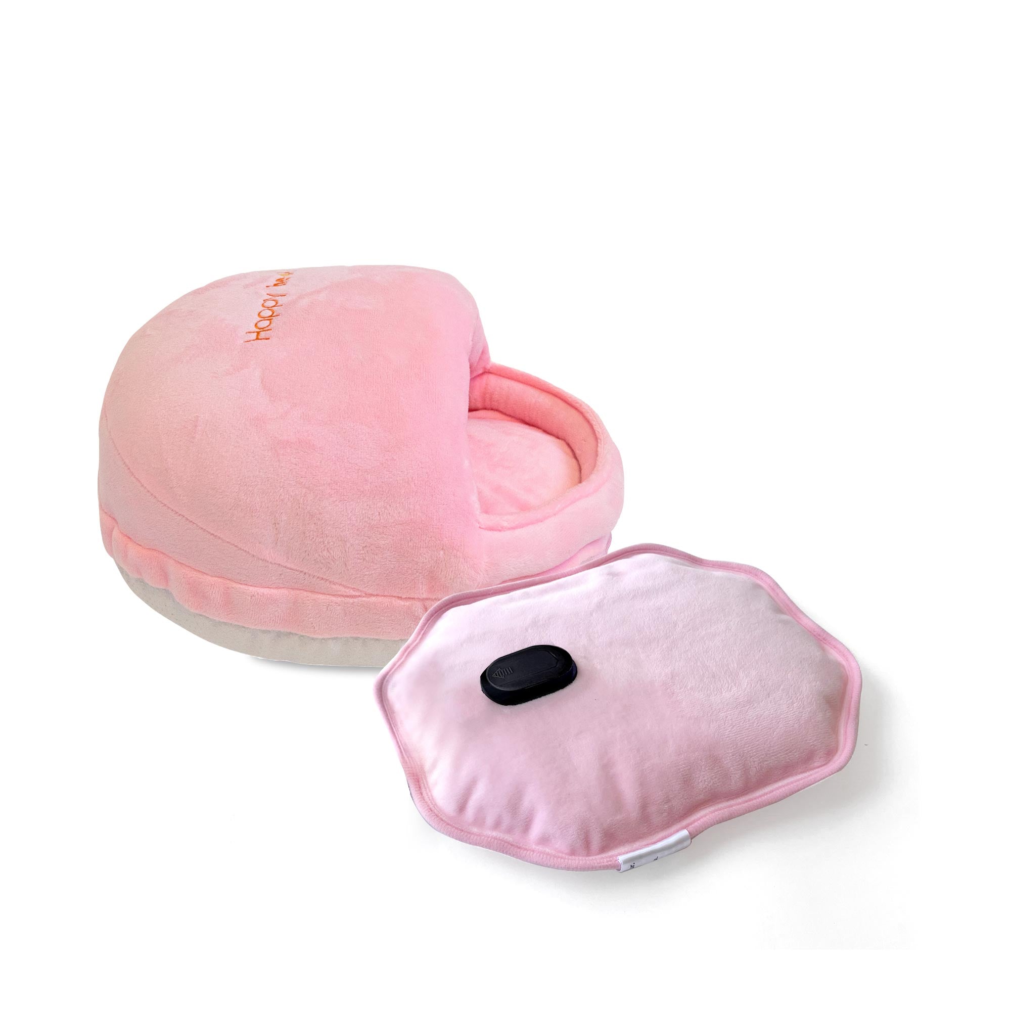 Electric Foot Warmer with soft fleece cover and non-skid bottom, designed for comfort and warmth.