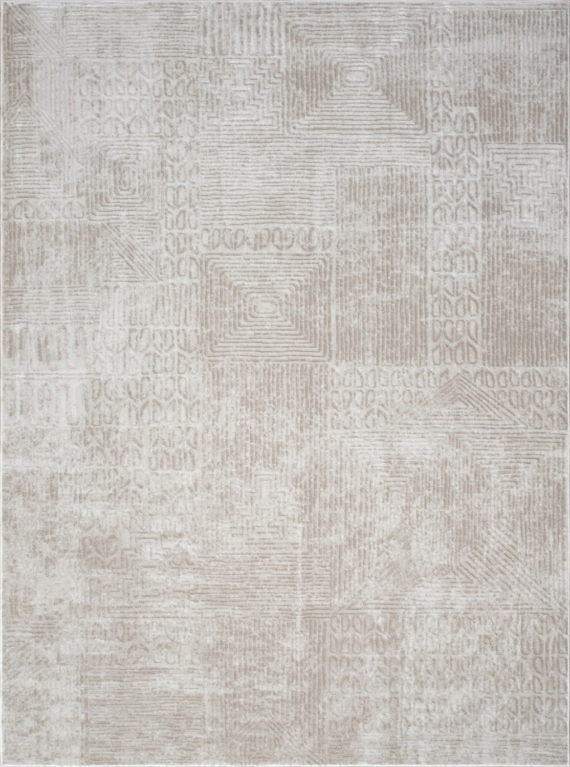 Elegance Ivory Area Rug measuring 7 ft. 10 in. x 10 ft. 3 in., featuring a soft beige color and plush texture, perfect for enhancing home decor.