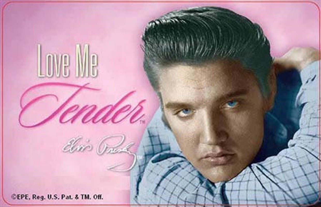 Elvis Love Me Tender playing cards featuring iconic images of Elvis Presley, perfect for fans and collectors.