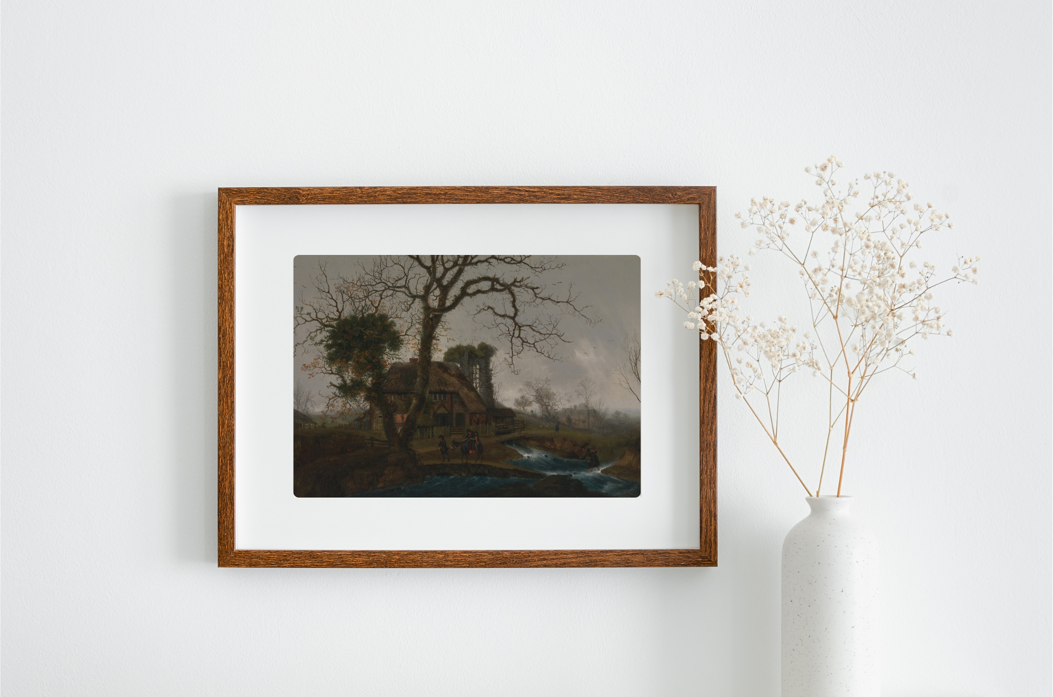 A vibrant English landscape art print showcasing rich colors and detailed textures on museum-grade canvas, perfect for home decor.