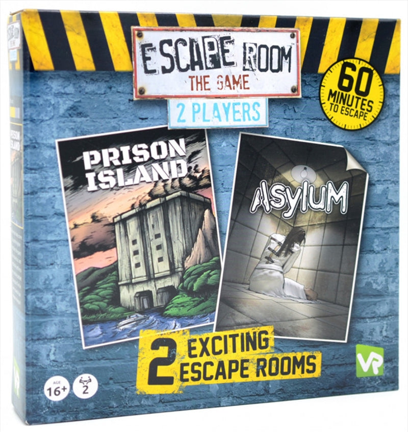 Escape Room the Game for 2 players featuring puzzles and adventure themes, perfect for thrilling gameplay.