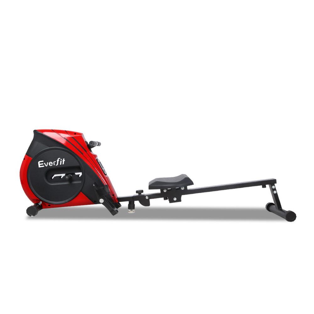 Everfit 4 Level Rowing Exercise Machine with adjustable resistance and LCD display, designed for home fitness.