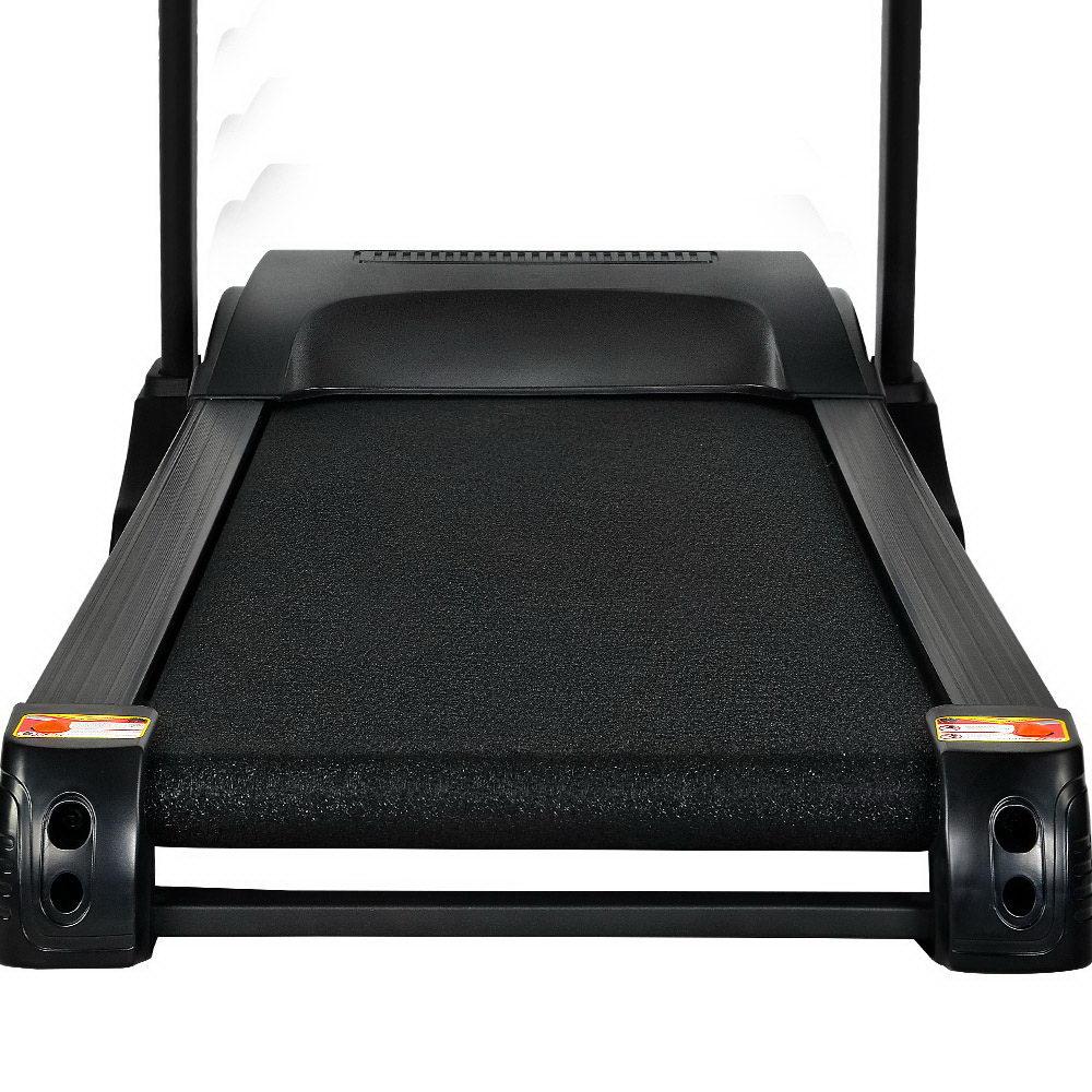 Everfit Electric Treadmill with a sturdy frame and digital display, showcasing its incline and speed settings.